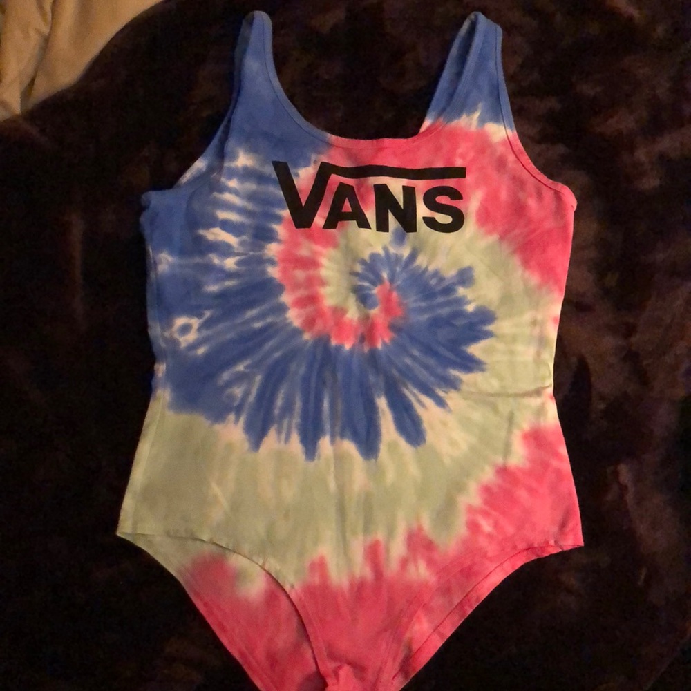 Vans tie-dye leotard bodysuit